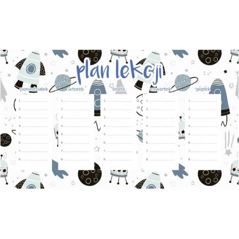 Plan de lección magnético para niños: Lanzamiento de cohete (45 x 26 cm)