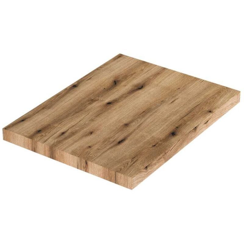 Plan De Toilette Mural De 60 Cm Pour Lavabo De Salle De Bains En Chêne Naturel