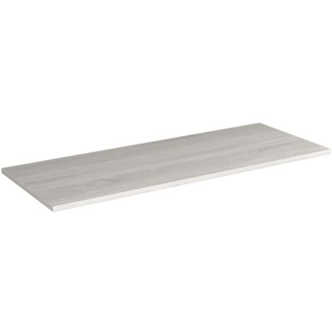Plan de toilette rectangulaire hydrofuge en chêne gris glacier 80x45 cm