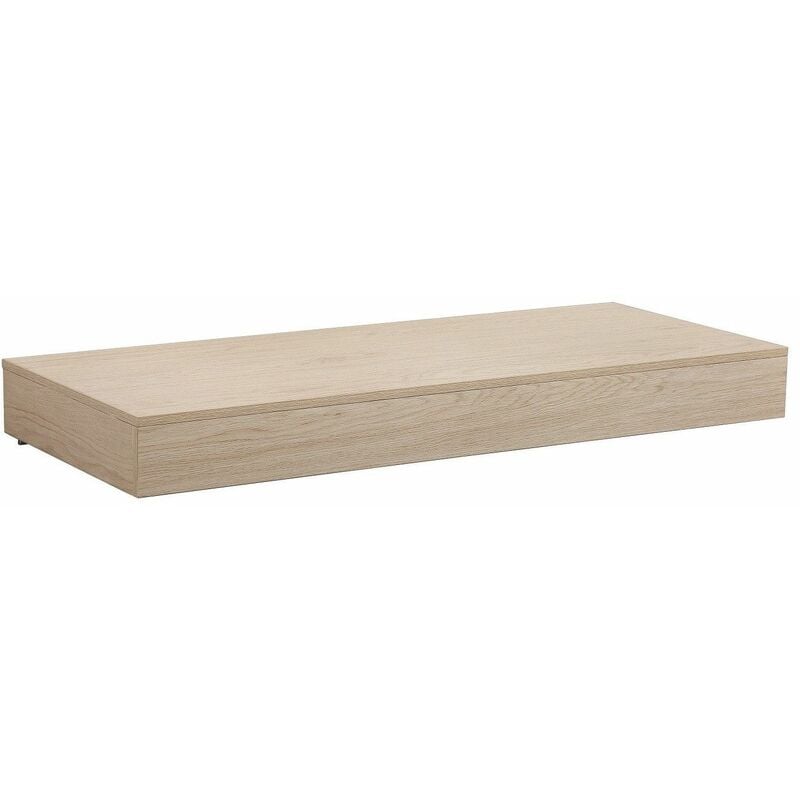 Plan de toilette suspendu pour vasque will - 120 cm - Ep. 12 cm + Equerres invisibles - Décor Chêne