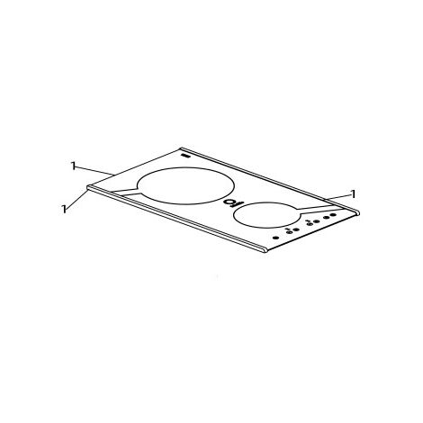 PLAN DE TRAVAIL 2I AR30 BASIC SCHOLTES POUR TABLE DE CUISSON - C00277307