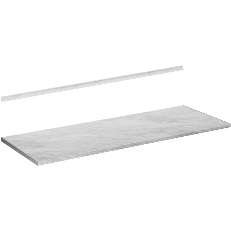 Vicco - Plan de travail cuisine R-Line, Marbre blanc, 160 cm