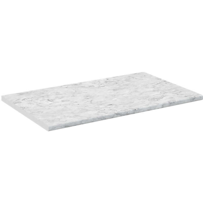 Vicco - Plan de travail cuisine R-Line, blanc/marbre, 100 cm