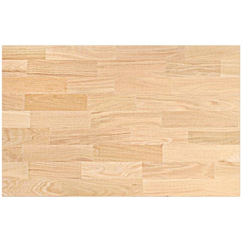 Plan de travail de cuisine bois de chêne massif rectangulaire Vidaxl