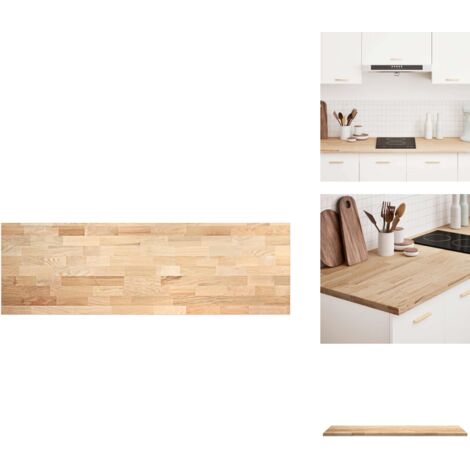 Plan de travail de cuisine bois de chêne massif rectangulaire - Plan De Travail De Cuisine - Plans De Travail De Cuisine - Plan De Travail - Comptoir