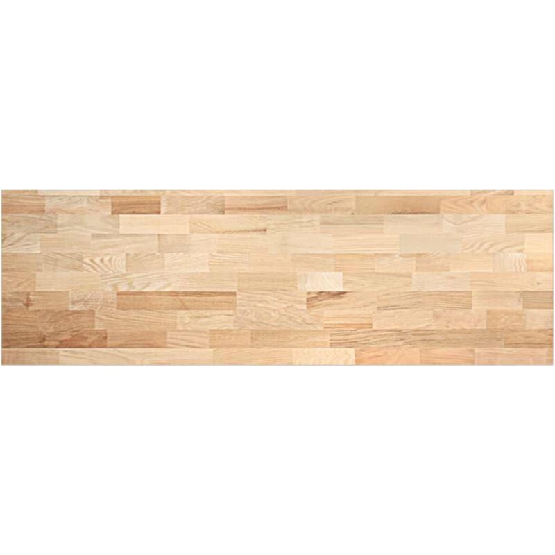 Plan de travail de cuisine bois de chêne massif rectangulaire Vidaxl