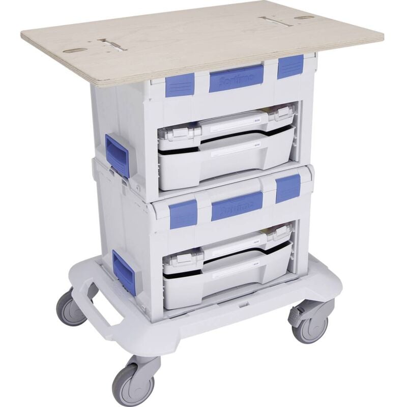 Plan de travail mobile Sortimo L-BOXX 100.001.0163 Holz geölt (L x l x H) 700 x 490 x 18 mm