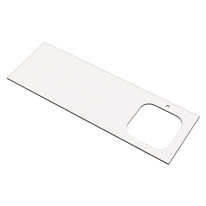 Plan de travail percé réversible en hpl pour cuisine d'extérieur - 180 x 61 cm