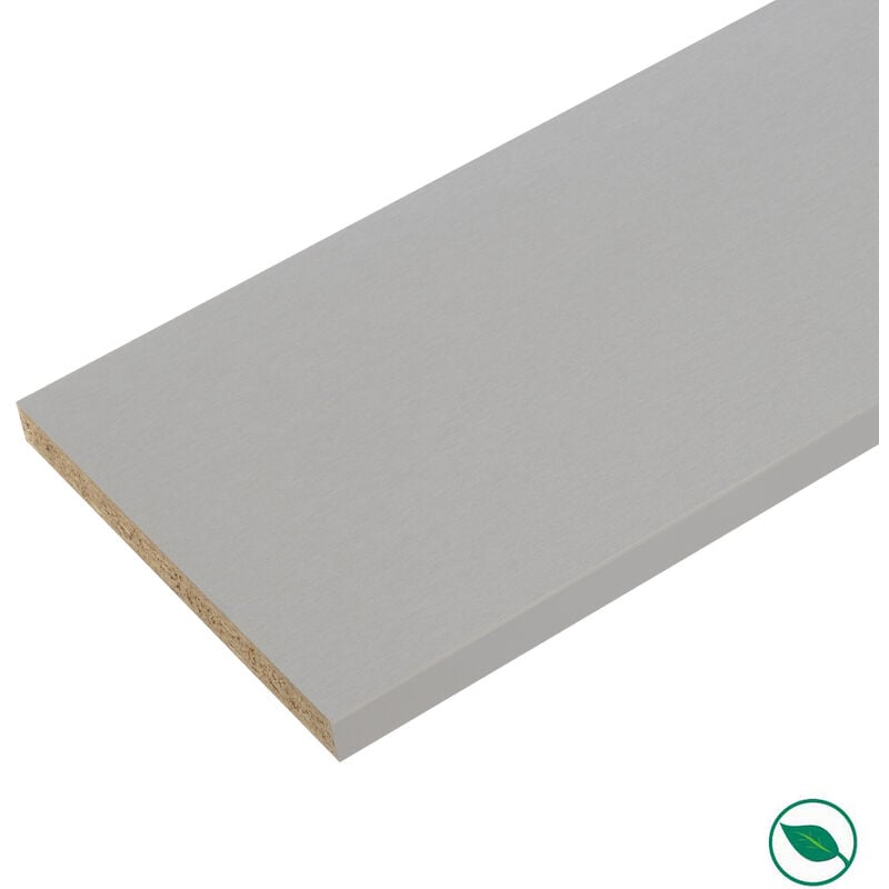 Plan de travail stratifié aluminium 2770 x 640 ep 38 mm - pefc 75%.