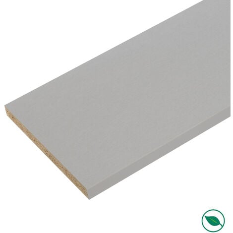 Plan de travail stratifié aluminium 2770 x 640 EP 38 mm - PEFC 75%.