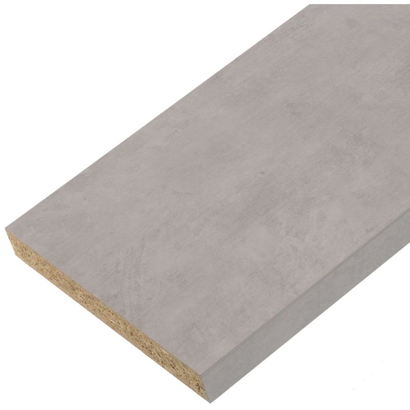 Plan de travail stratifié ciment brossé 2000 x 650 x 38 mm - pefc 75%
