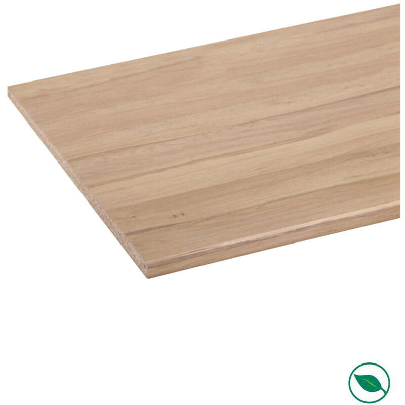 Plan de travail stratifié cpl chêne européen 2050 x 800 x 29 mm - fsc mixte 70%