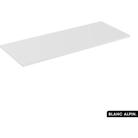 Plan de vasque en bois BLANC ALPIN L.120 x P.46 x H.2,5