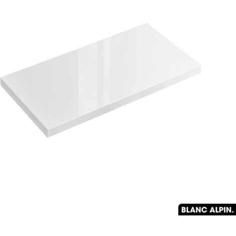 Plan de vasque en bois BLANC ALPIN L.60 x P.46 x H.2,5