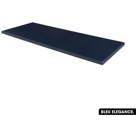 Plan de vasque en bois  BLEU ÉLÉGANCE  L.120 x P.46 x H.2,5
