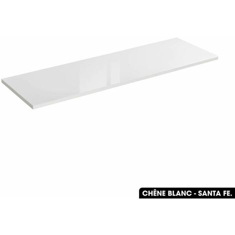 Plan de vasque en bois CHÊNE BLANC - SANTA FE L.140 x P.46 x H.2,5