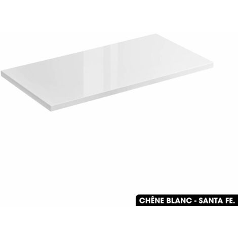 Plan de vasque en bois CHÊNE BLANC - SANTA FE L.60 x P.46 x H.2,5