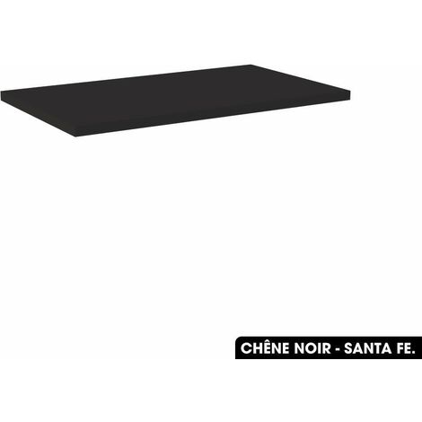 Plan de vasque en bois CHÊNE NOIR - SANTA FE L.80 x P.46 x H.2,5