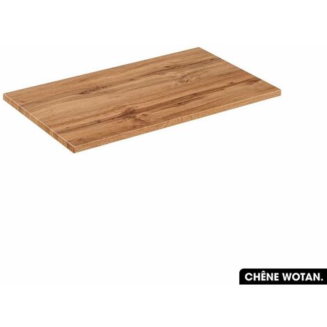 Plan de vasque en bois CHÊNE WOTAN L.80 x P.46,5 x H.2