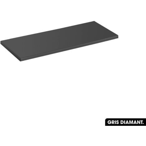 Plan de vasque en bois GRIS DIAMANT L.60 x P.47 x H.2,5