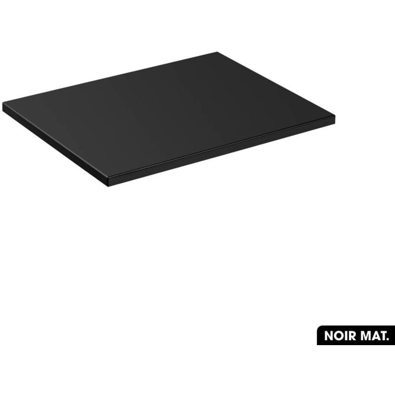 Plan de vasque en bois NOIR MAT L.60 x P.46,5 x H.2