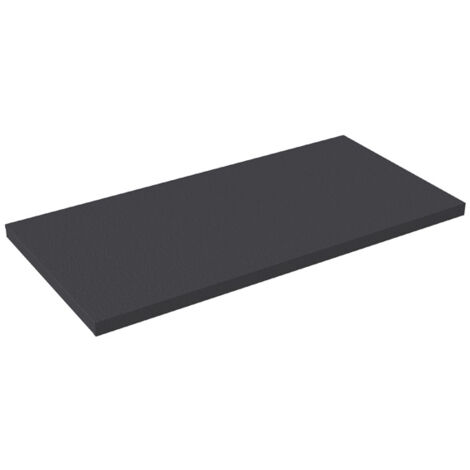 Plan double vasque suspendu Clever Anthracite - 140 x 46 cm