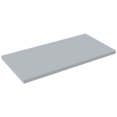 Plan double vasque suspendu Clever Light concrete - 140 x 46 cm