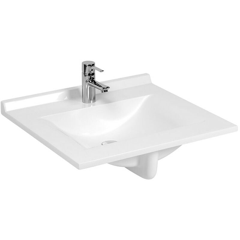 Cuisibane - Plan simple vasque en résine de synthèse resiplan - 60 cm