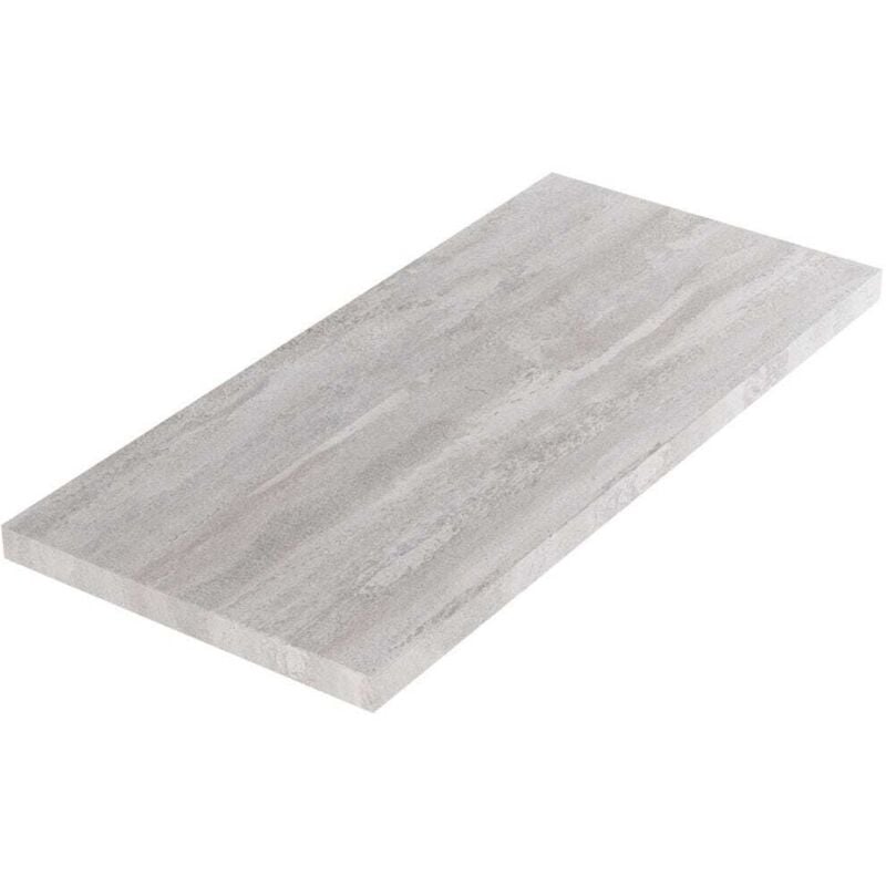 Kiamami Valentina - Plan Vasque De Salle De Bains De 100 Cm En Bois Effet Béton