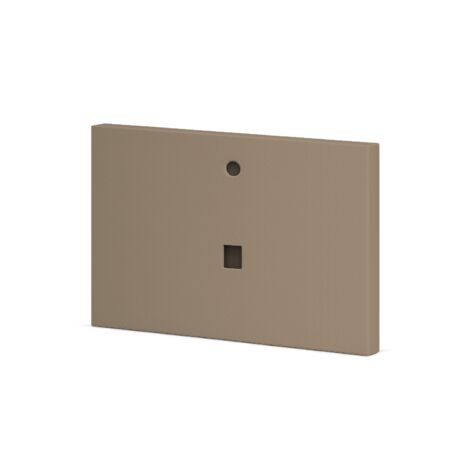 Plan vasque Vulcano L 60 x P 46 x H 2,6 cm en marbre et résine Couleur Moka Ral 1019