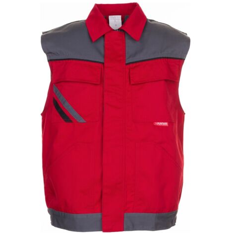 PLANAM Arbeits-Weste HIGHLINE Nr. 2366 Rot-Schiefer-Schwarz Gr. XL