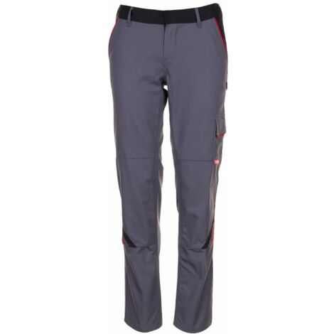 Planam Bundhose Highline Damen Gr. 40 schiefer/schwarz/rot