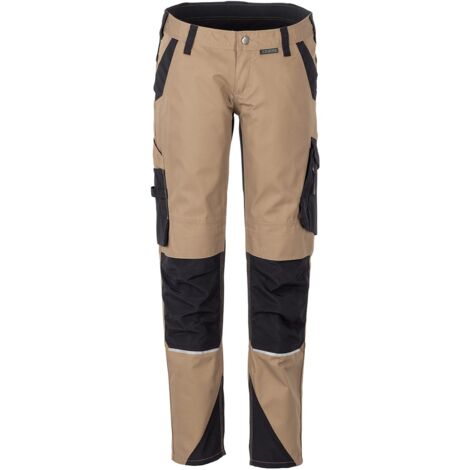 Planam Bundhose Norit Damen Gr. 38 sand/schwarz