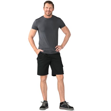 Planam Highline Shorts schwarz/schiefer/zink XS
