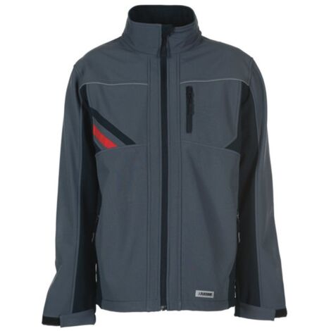 Planam Highline Softshelljacke schiefer/schwarz XL