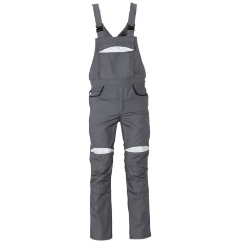 Planam Latzhose DuraWork Gr. 27 grau/schwarz