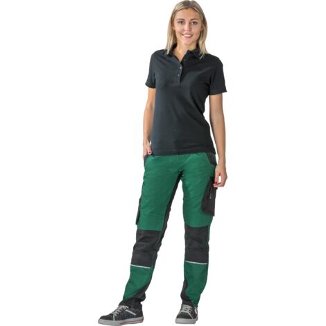 Planam Norit Damen Bundhose grün/schwarz 54