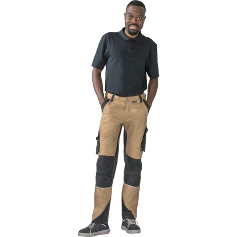 Planam Norit Herren Bundhose sand/schwarz 46