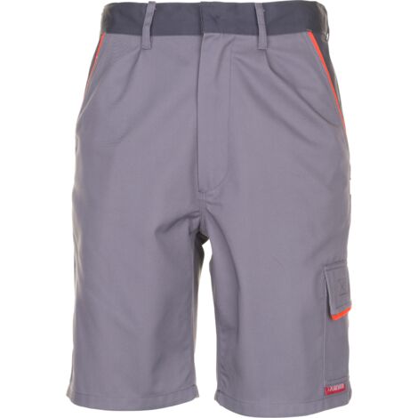 Planam Visline Shorts zink/orange/schiefer XXXL