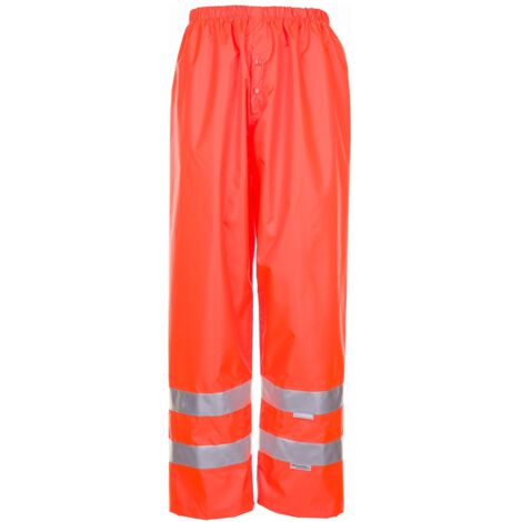 Planam Warnregenhose wasserdicht Gr. 4XL orange