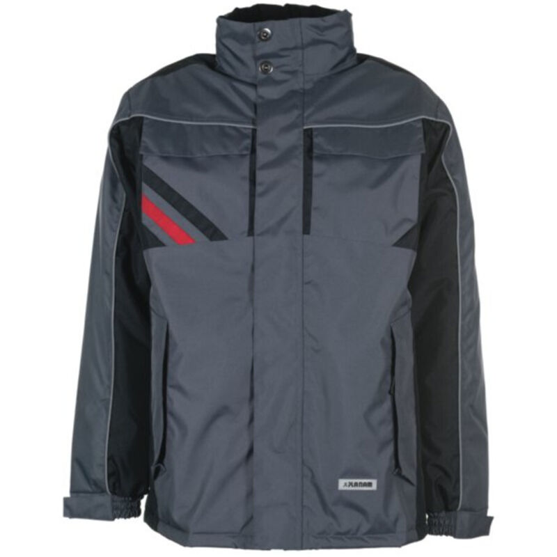 Planam Winterjacke Highline schiefer/schwarz XXL