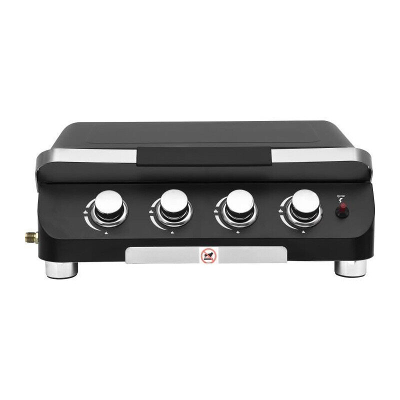 Plancha a gaz - COOKING BOX - PALMA - 4 feux - 69 X 51 X 35 cm - Noir