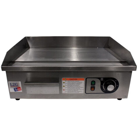 Plancha à Snacker Electrique 540mm Dessus Chrome - L2G