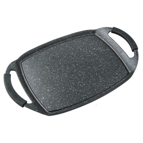 PLANCHA ALUMINIO FUNDIDO PIEDRA LISA 38x28CM