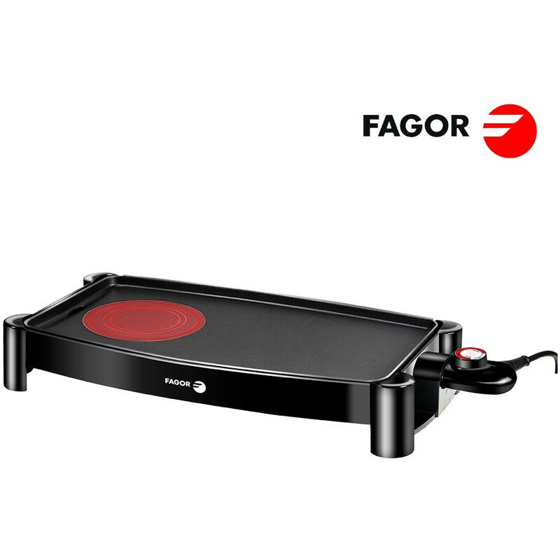 

Plancha antiadherente 2200W con hot zone Negro - Fagor