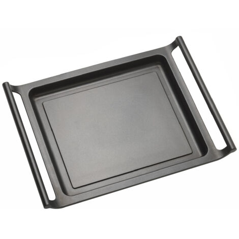 Plancha Asar 35Cm Lisa Con Asa Aluminio Fundido