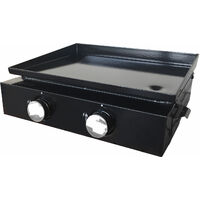 Plancha au gaz MÉRIDA 2 brûleurs 4 kW