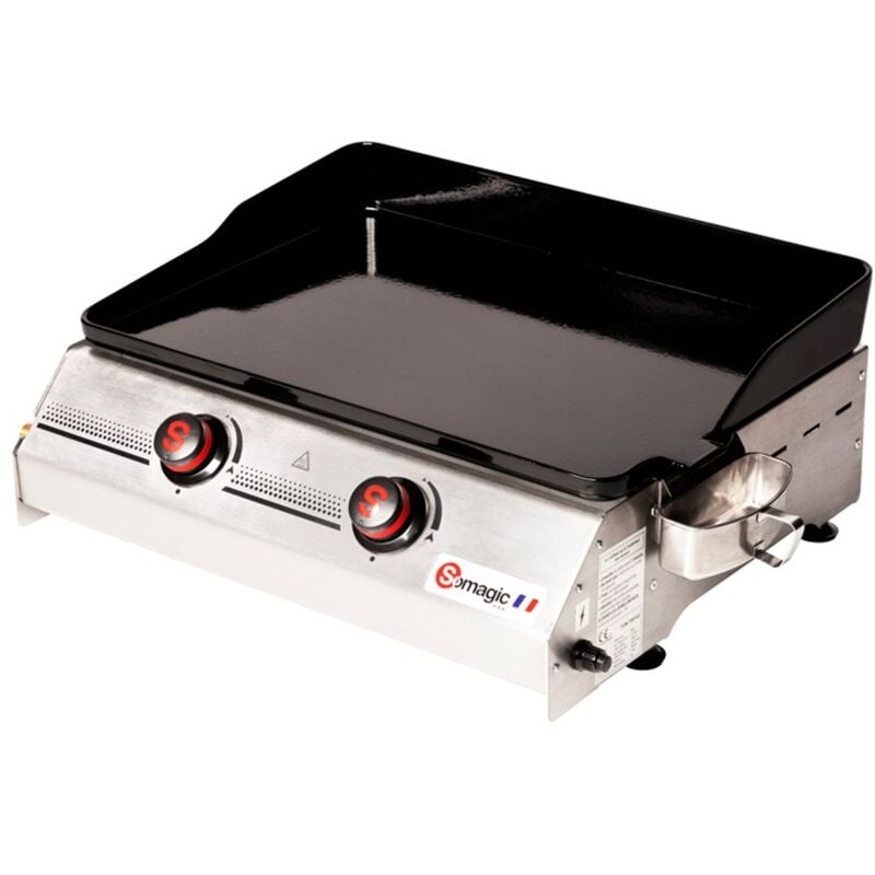 Plancha au gaz so premium 2 brûleurs 7kW