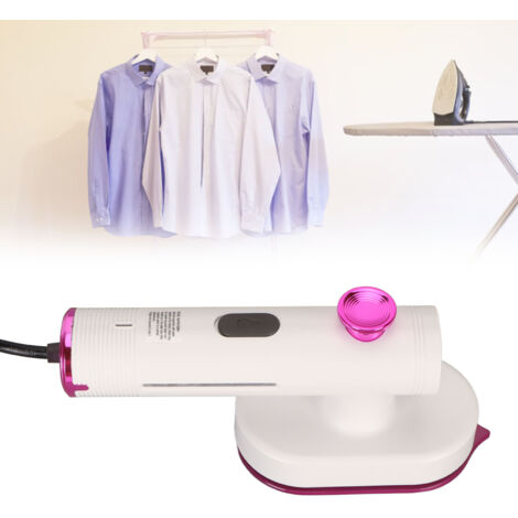 Plancha compacta y plegable de 26 W, apta para planchar en seco y en húmedo, ideal para viajes y espacios reducidos fácil de transportar.
