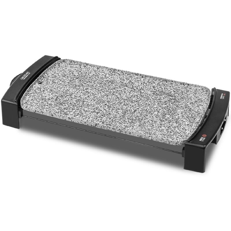 Plancha de Asar Eléctrica Rock&Water 2500. 2150 W de potencia, Apta para Limpieza en Lavavajillas, Revestimiento de Piedra Rockstone, Superficie de